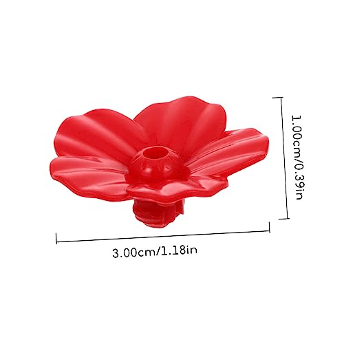 Balacoo 30pcs Flower-Shape Hummingbird Feeder Replacement Parts for Jar Hummingbird Feeder