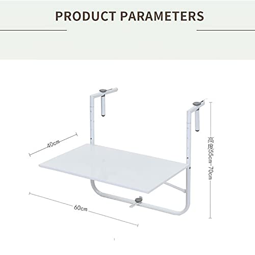 Table pliante suspendue pour aménager un petit balcon étroit