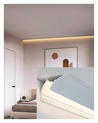 Goulotte Led pour décoration de plafond et habillage aluminium 1m