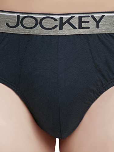 Image of Jockey 8037 Men Super Combed Cotton Solid Brief with Ultrasoft Waistband