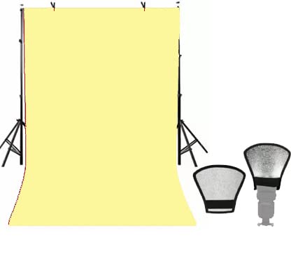 Stookin 8x10 Ft Lemon Photography Studio Backdrop for Event Shoot & Vedio Recording (Free Bounce Card)