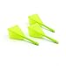CUESOUL ROST Integrated Dart Shaft and Flights Medium,Green Diamond Shape,Set of 3