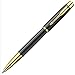 Parker IM Gold Trim Rollerball Pen with Fine Nib, Gift Boxed - Black