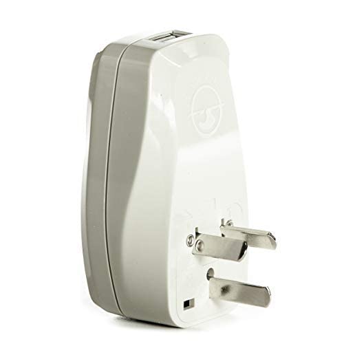 OREI 3 in 1 Australia Travel Adapter Plug with USB and Surge Protection - Grounded Type I - Australia, China & More