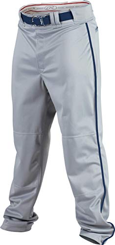 Image of Rawlings PRO 150 Series Baseball Pant | Full Length Semi-Relaxed Fit | Adult Sizes | Piped Color Options
