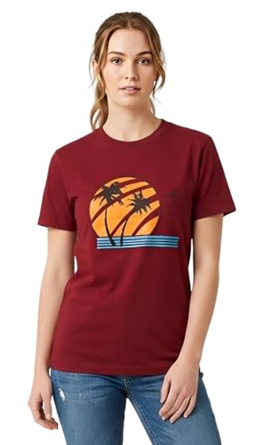 Costumeteers Last of Us Ellie T-Shirt Coconut Tree Joel Survival Horror Red (Medium)