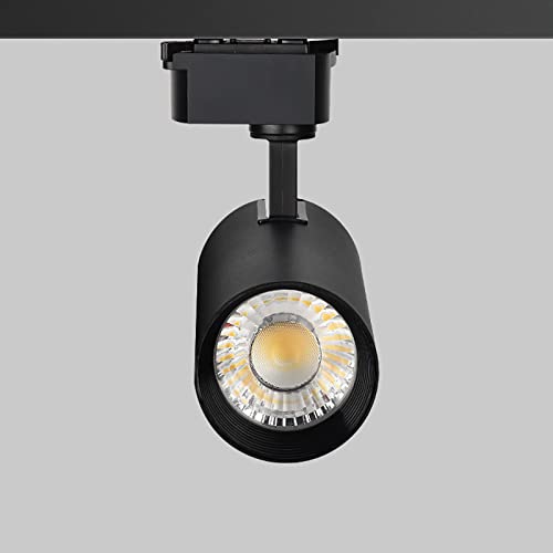 Spot LED COB 30W CRI85+ à intensité variable, éclairage architectural noir 24°