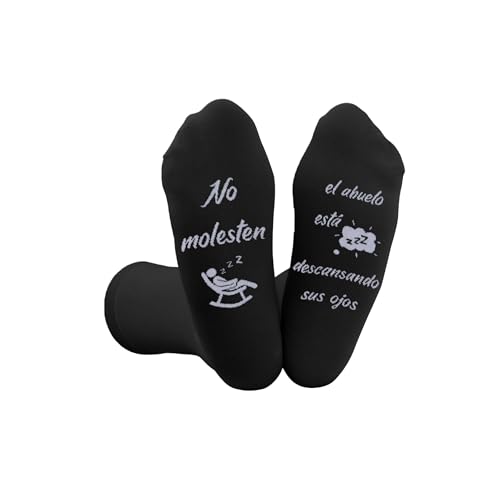 QONCV Regalo Abuelo Navidad, Regalos para Abuelo Abuelos Calcetines Cumpleaños Día del Abuelo Dia del Padre Original Hombre Regalo
