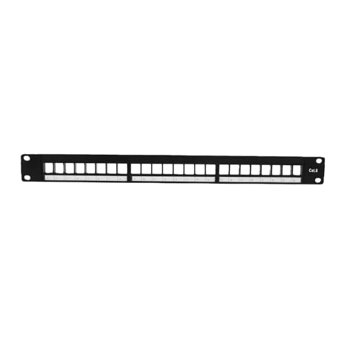 Panel de conexión Cat6 de 24 puertos sin herramientas para rack Ethernet 6