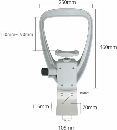 Support frontal d'optométrie et repose-menton pour appareil de mesure ophtalmique - 4
