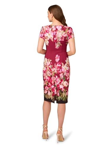 Adrianna Papell Women's Tie Front Stretch Twill Dress2