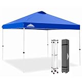 EAGLE PEAK 10x10 Pop Up Canopy Tent Instant Outdoor Canopy Easy Set Up Straight Leg Folding Shelter