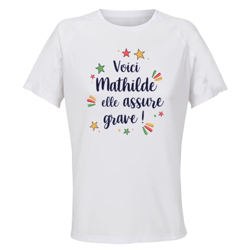 T-shirt respirant pour le running et le fitness Mathilde Elle Assure
