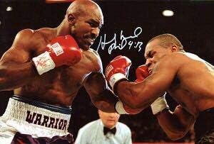 ボクシング イベンダー ホリフィールド 証明書付き 直筆サイン入り