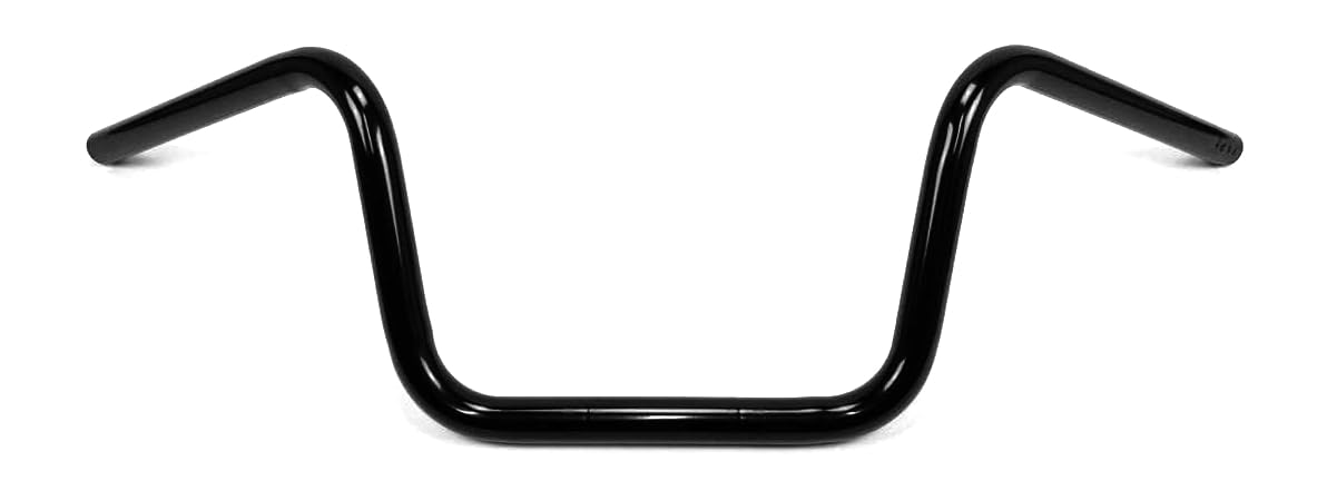 1 Pouce (25,4mm) Guidon Ape Hanger 22cm Noir pour Harley-Davidson
