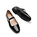 Imagen de DREAM PAIRS Zapatos Planos para Mujer Mary Jane de Punta Cuadrada Cómodos y Casual Zapatos de Vestir Slip On Bailarinas con Correa de Hebilla para Trabajo