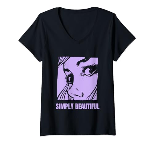 Simply Beautiful Vintage Beautiful Women Designs Presente Camiseta Cuello V