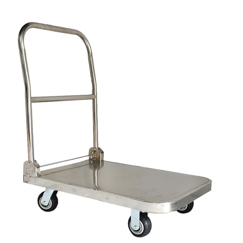 Carretilla plegable con 4 ruedas 75x50 cm miniatura 1