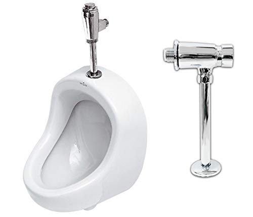 Pissoir de haute qualité en céramique blanche avec valve de rinçage Hydro H VBChome PRÄSIDENT
