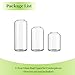 Glass Bud Vases for Flowers - Hewory Blown Modern Small Glass Vases for Centerpieces Set of 3, Mini Clear Bulk Flower Vases for Wedding Party Events Home Decor Floral Arrangements (Not Include Flower)