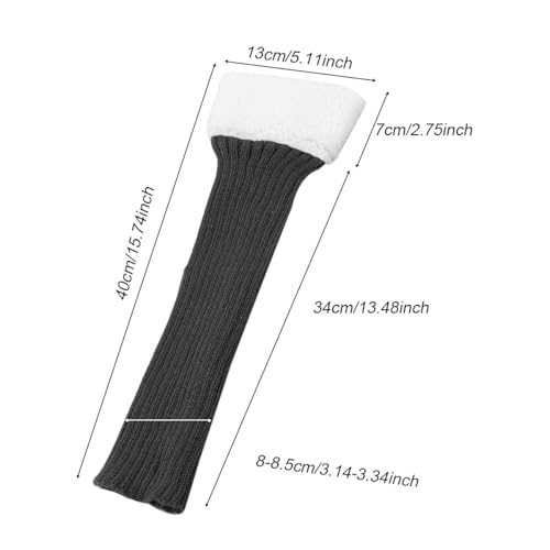 Image of Winter Leg Warmers for Women and Girls Warm Knitted Socks Knitted Wool Crochet Long Boot Socks New Year's Day Socks Christmas Socks