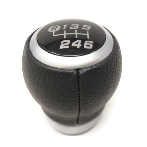 Shift Knob Aluminum & Leather 6MT - 2022 Subaru WRX & 2018-2022 Crosstrek 5 Manual Gear Shift Knob: 6 Speed PU Leather Shifter Knob Replacement for Subaru BRZ Toyota 86 Scion FR-S 2013-2020 Transmission Gear Shift Lever Stick (Black)