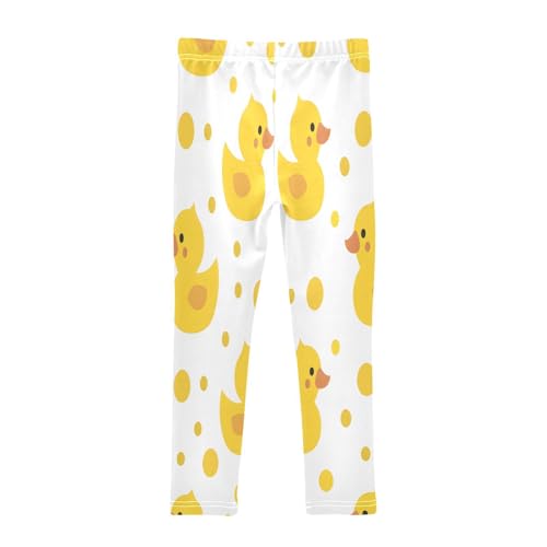 Toddler Girls Leggings Printed Yoga Pants Leggings Cute Yellow Duck for Kids2
