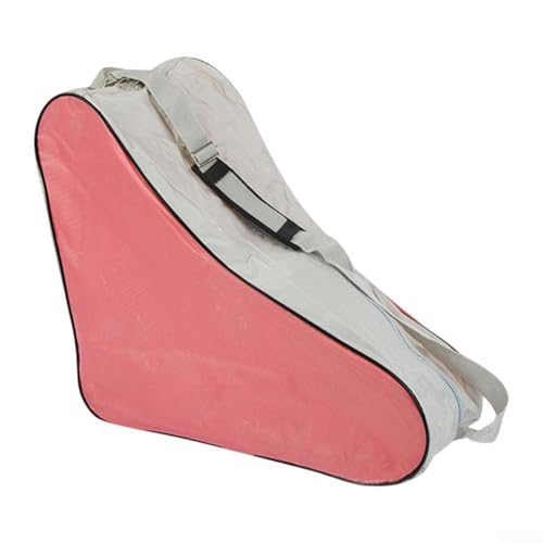 Jonikuper Bolsa de transporte para patines, bolsa de transporte para patines de tela Oxford, bolsa portátil para patines en línea, con correa de hombro ajustable, para adultos y jóvenes (rosa)