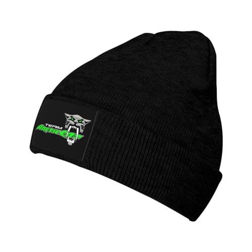 Arctic Cat Stretch Knit Hat for Men Women Winter Warm Cap Black