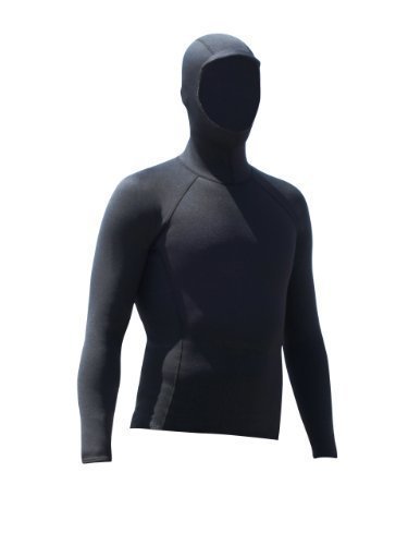 NCW - North Coast Wetsuits hooded long sleeve surf rash in 1.5 mm neoprene vest size LRG