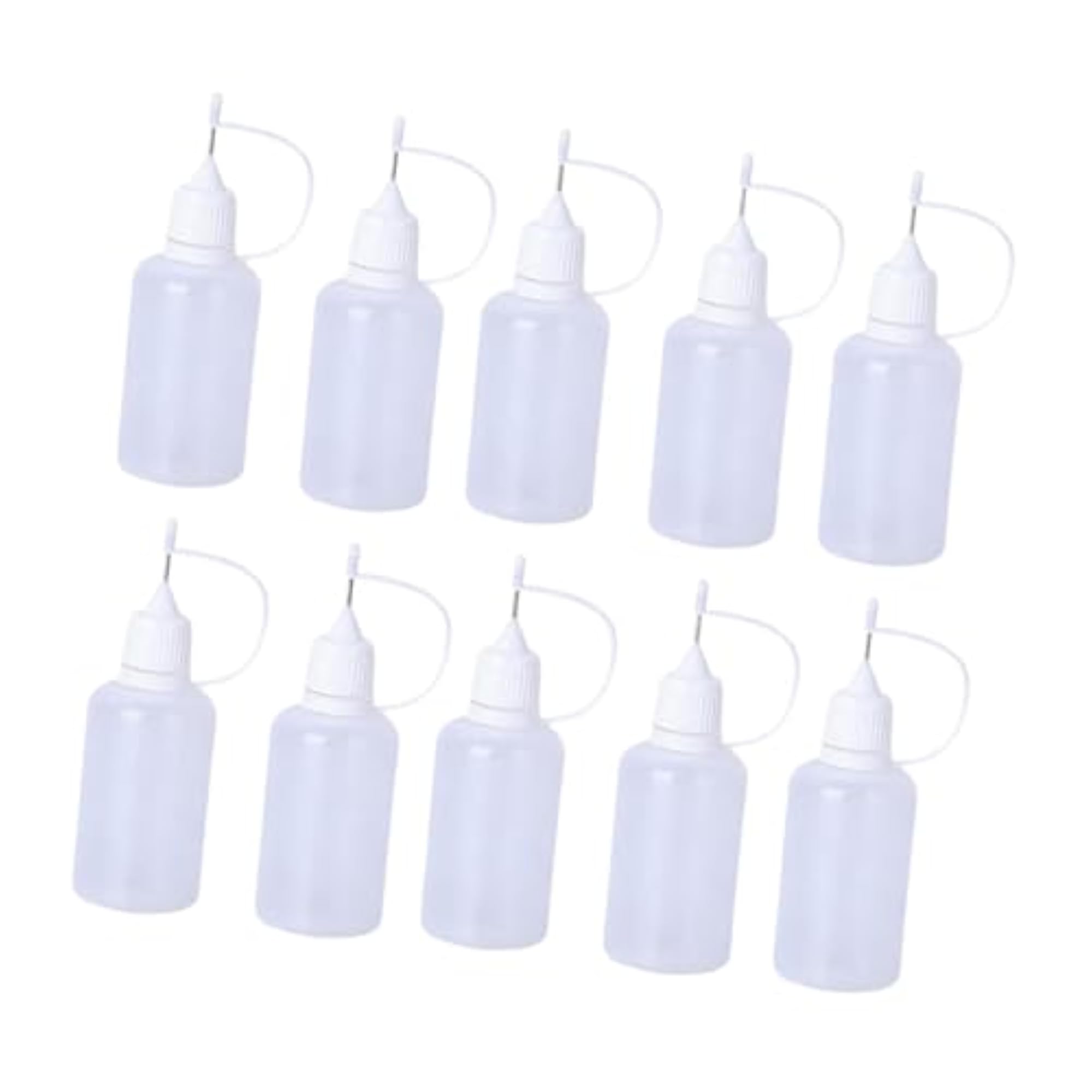 10x Pin Tip Squeeze Bottles for DIY Quilling Craft, 30ml