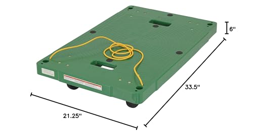 Dolly de polietileno con cuerda 33.5 x 21 x 6.3 in capacidad 500 lb miniatura 5