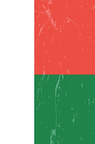 Madagascar Flag Journal: Madagascar Travel Diary, Malagasy Souvenir Book, lined Journal to write in