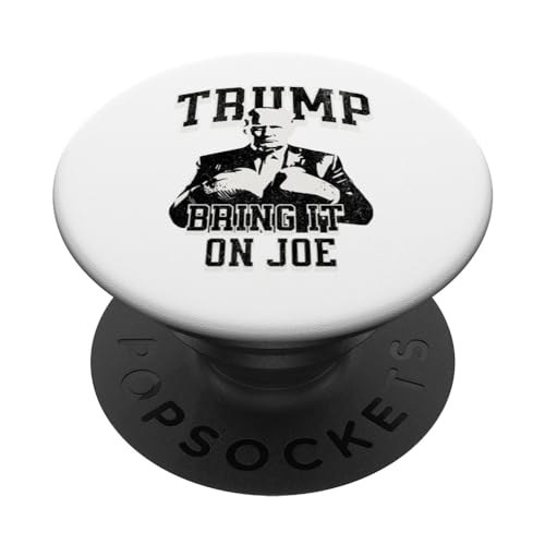 Funny Trump vs. Biden Boxing Design Pro-Trump Anti-Biden PopSockets Swappable PopGrip