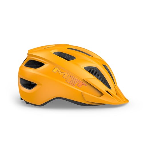 MET - Crackerjack Children's Cycling Helmet In Orange One Size (52-57 cm), Matt Orange, standard size - Image 3