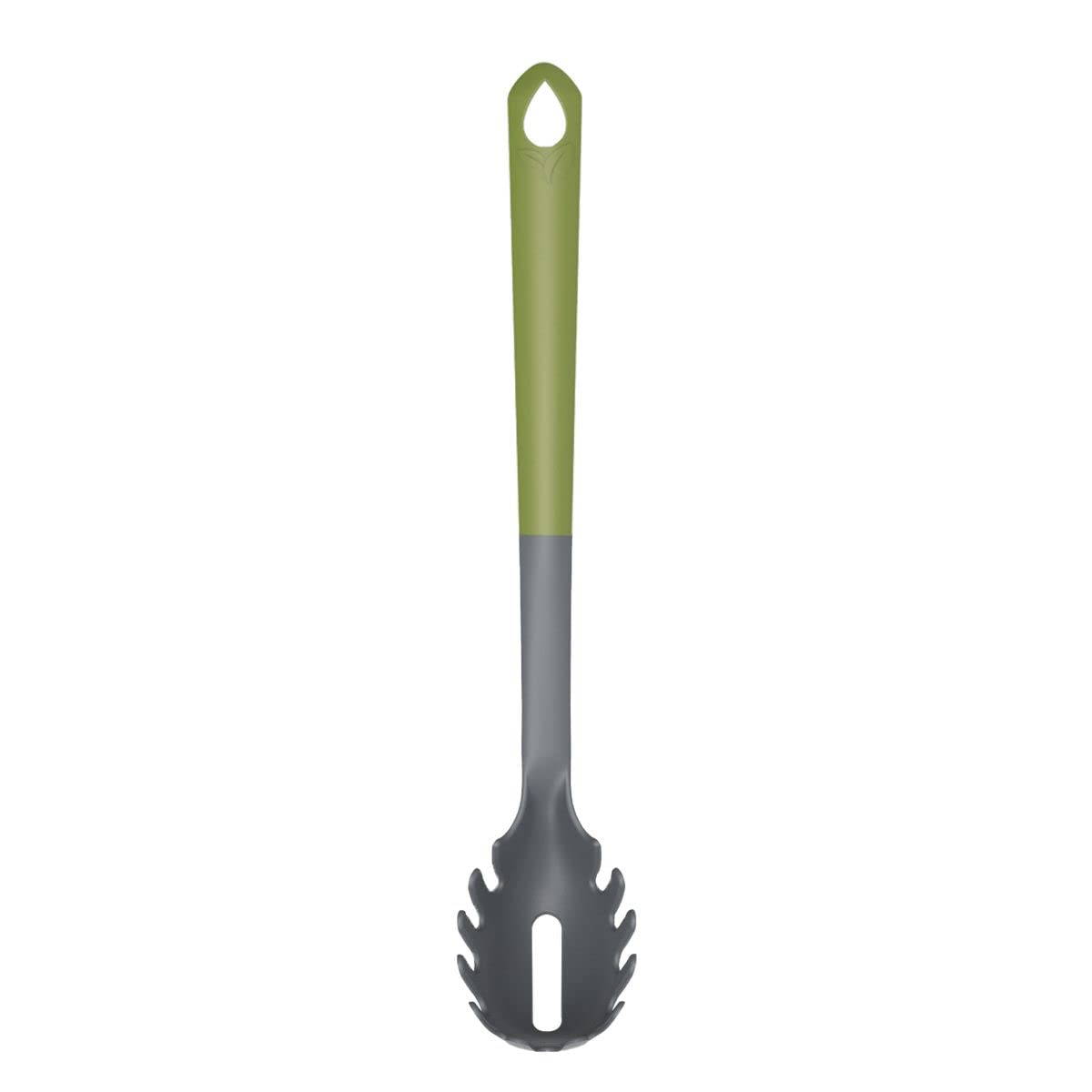 Fackelmann 687052 Green Organic Plastic Spaghetti Spoon Serving Spoon for Spaghetti 32 x 6 cm