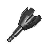 ACDSHOT 6 Pack High Carbon Steel Small Game Broadheads Blunt Points 150 175 200 250 300 Grain Archery Hunting Arrow Tips Screw-in Arrowheads(250GR)