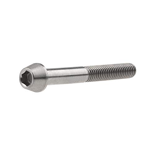 Image of Titanium Ti Bolt M5x9 16 18 20 25 30 35 40 45 50 55 60mm Tapered Head Screws Pack of 4 (M5x45mm, Normal Titanium)