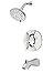 Pfister LG89-8DEC Arterra Tub & Shower Trim Kit 1.8 gpm Polished Chrome
