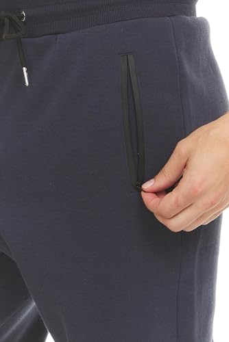 Image of PURE CHAMP Mens Sweatpants 3 Pack Fleece Active Athletic Workout Jogger Sweatpants for Men with Zipper Pocket Size S-3XL