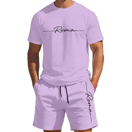 Ensemble homme t-shirt et short pour rester au frais durant l'été