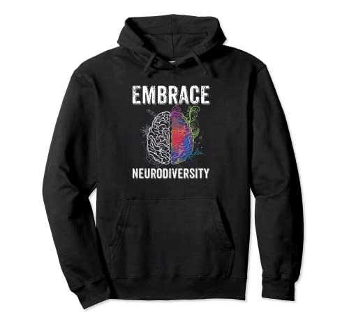 Embrace Neurodiversity ADHD Autism ASD Awareness Brain Sudadera con Capucha