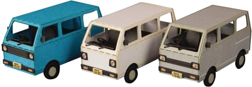 Kit de modélisme Plum Kei Van White Blue Silver 1/80 Town Corner Series