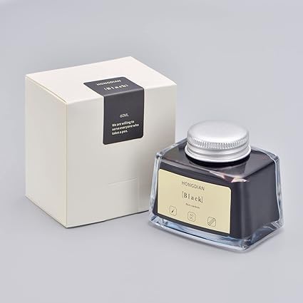Image of HONGDIAN, Ink Bottle - Non Carbon | Black | 60ml Premium Writing Ink.