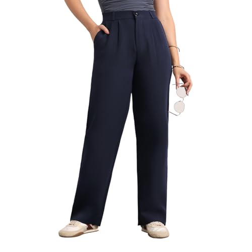 Image of Urbano Fashion Women's Loose Baggy Fit Solid Korean Pants Stretchable
