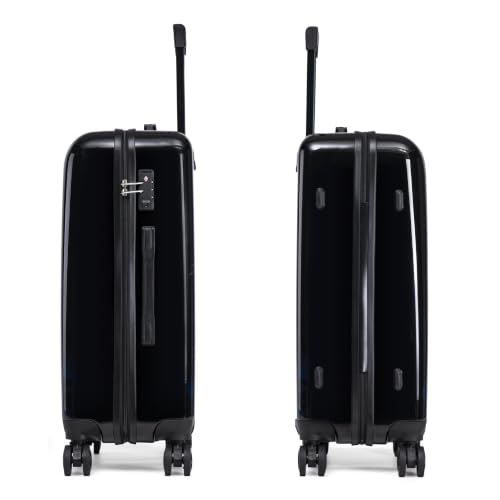 Image of InUSA Cat Print 3 Piece Hardside Spinner Luggage Set 20 /24 /28in. TSA Lock