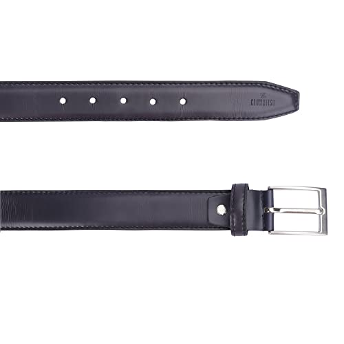 Image of THE CLOWNFISH Men's Genuine Leather Belt with Textured /Embossed Design