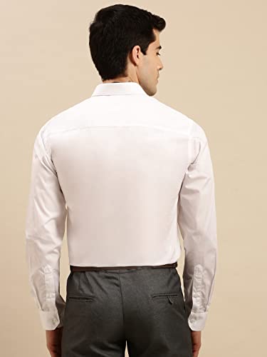 Image of RAMRAJ COTTON Men Full Sleeve Shirt | Prestigious Fit | Elegant Daily Formal Wear