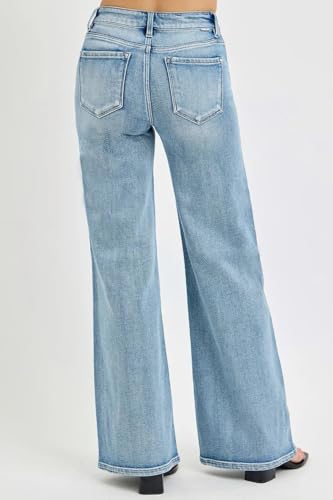 Simply You & Co - Risen Full Size Mid Rise Wide Jeans with Front Patch Pocket Plus Size3