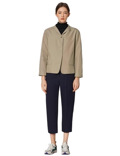 Veste blazer femme à boutonnage simple veste de travail infroissable